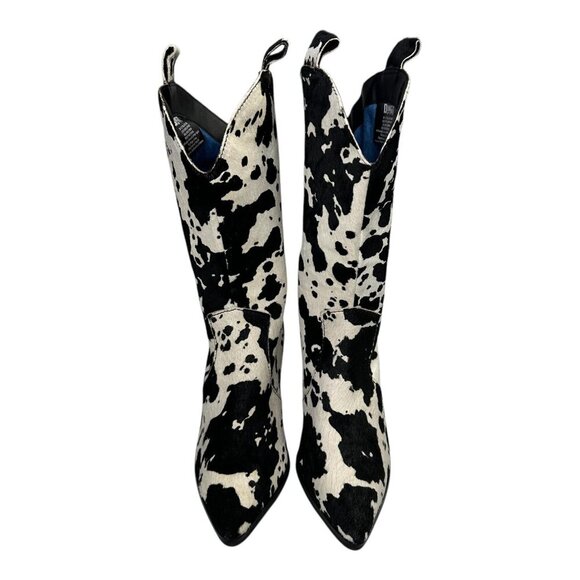 Dingo Women's Live A Little Cowprint Leather Boots Sz: 8 - Picture 4 of 10